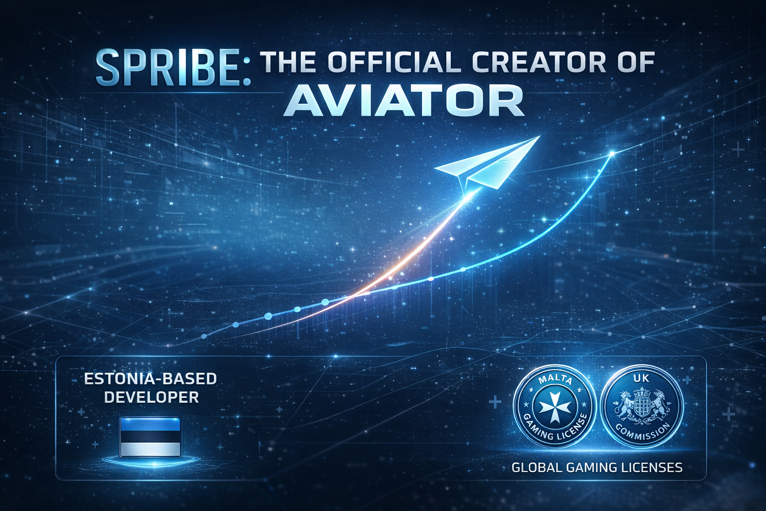 SPRIBE is the official creator of Aviator and presents itself as a licensed gaming developer.