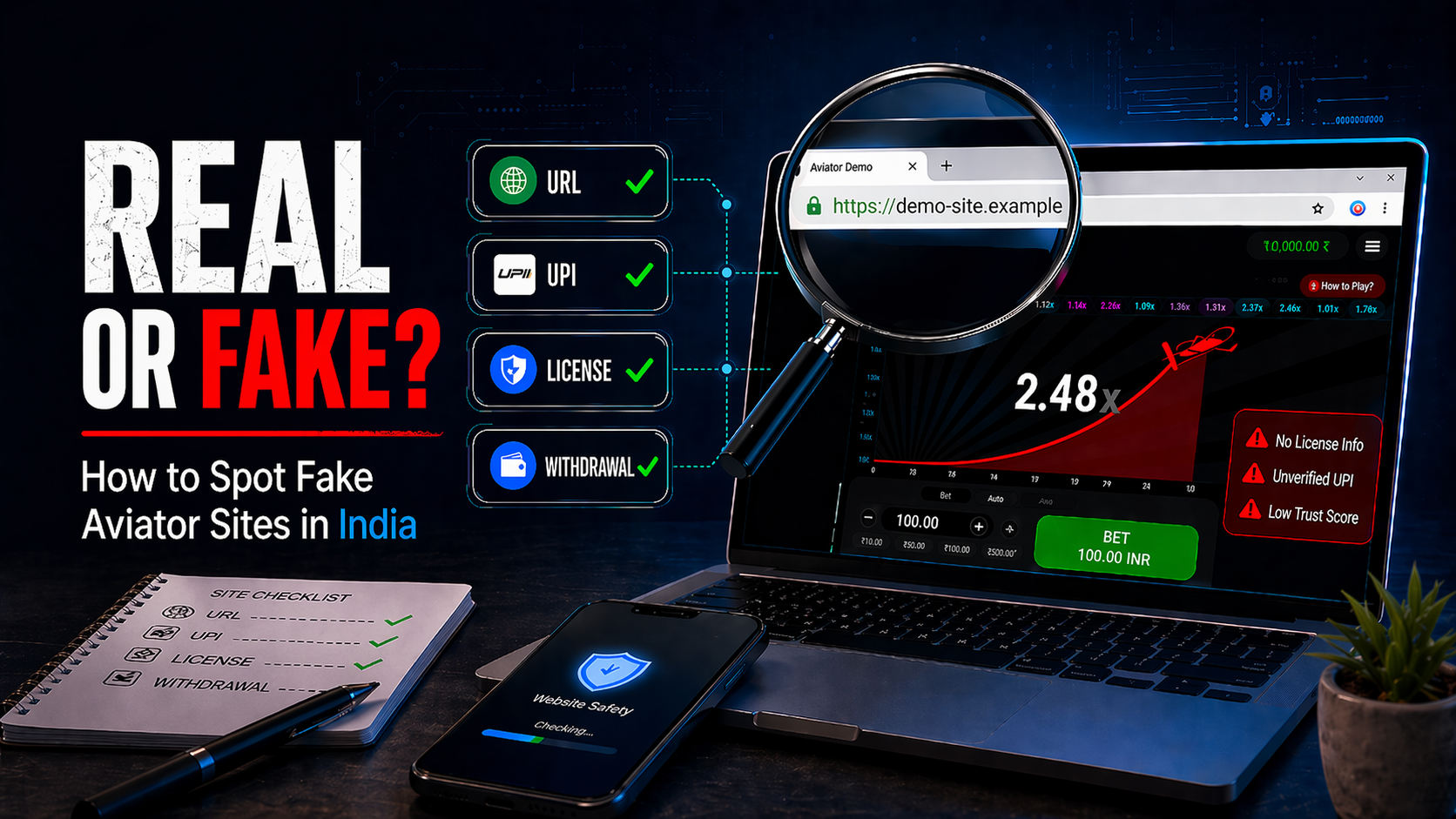Aviator Real or Fake? How to Spot Fake Sites in India