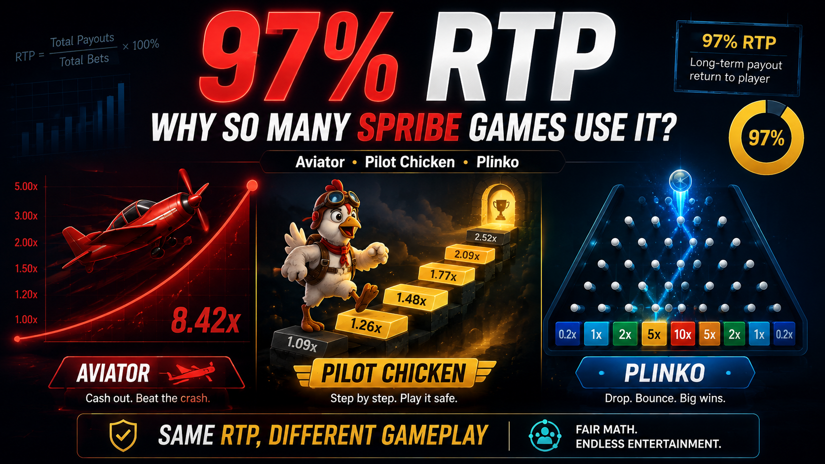 Why Do So Many SPRIBE Games Use 97% RTP?