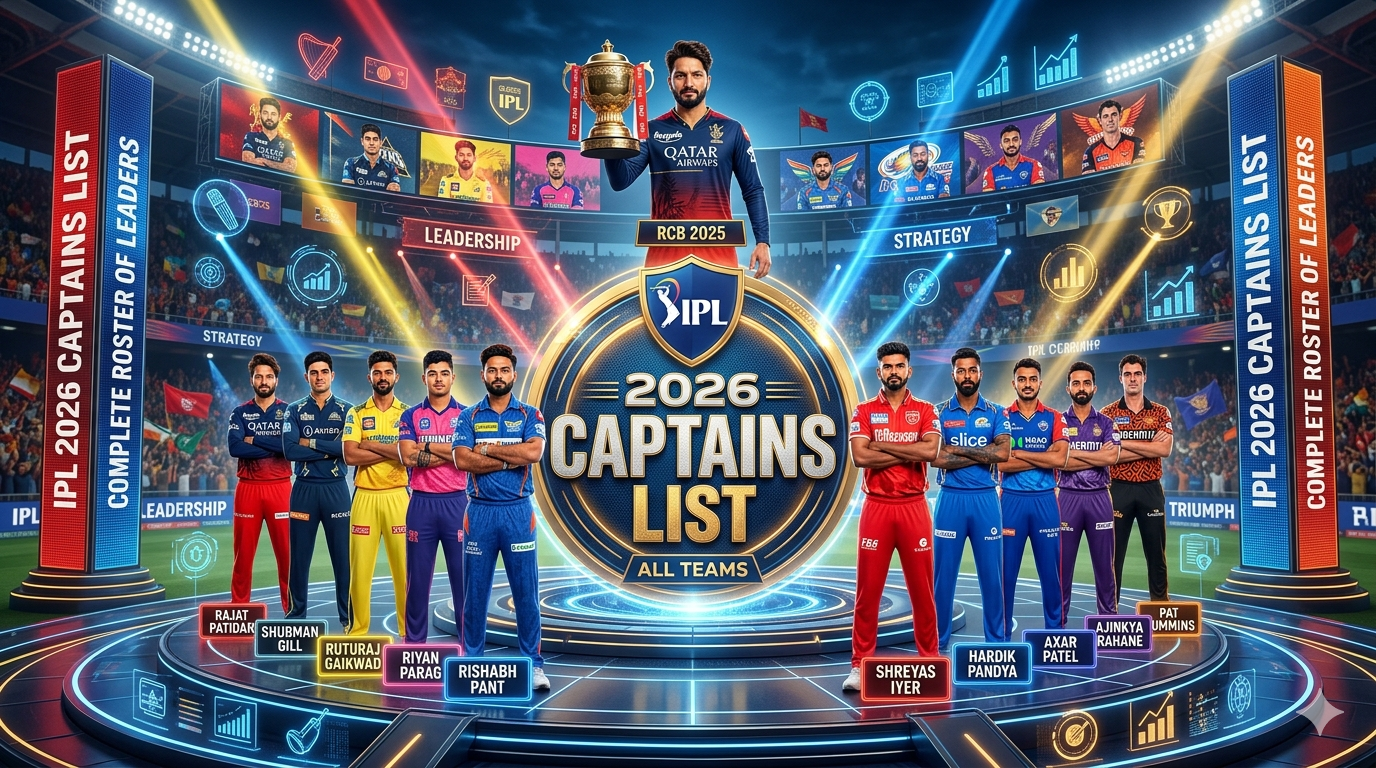 IPL 2026 Captains List – All Teams